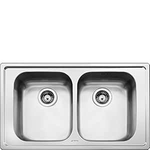 fregadero 2 senos 90 cm