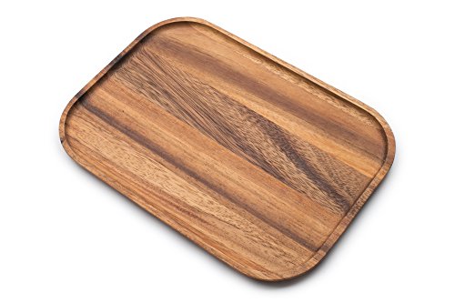 Ironwood Gourmet Small Steak Board, 7.5 x 10.5 x 0.5 inches, Acacia Wood Dinner Plate