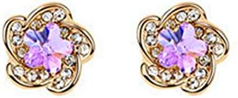 FLANCO Womens New Retro Earrings Crystal Rhinestone Crystal Earrings(C5)