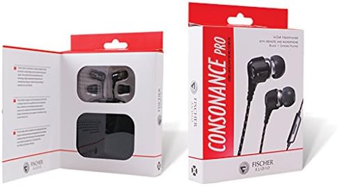 Fischer Audio Consonance Black Earphones, Headphones for New Music Re-Vitalized