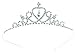 Simplicity Girl's Wedding Party Tiara w/ Crystal Rhinestones