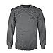 Winchester Vintage Rider Men's Long Sleeve T-Shirt in Premium Edition Super Soft Tee Men's Sale Charcoal Heather