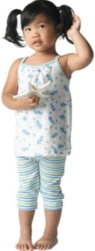 Organic Baby Clothes - Organic Top with Capri Pants Organic Girl Outfit 18m