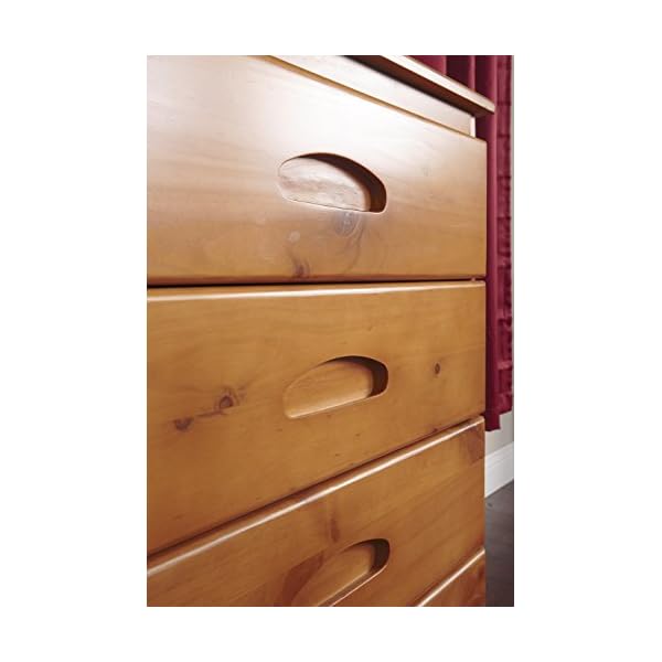 Discovery World Furniture 5 Drawer Chest, Honey