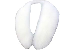 LDFWAY Faux Fur Collar Scarf Hood Collar Shawl Stole Neck Warmer for Winter Coat