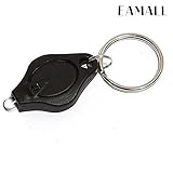 Eamall 10 Pack 22000mcd Mini LED Flashlight Torch Light Lamp Keychain( Black)