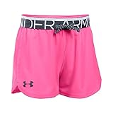 Under Armour Girls' Play Up, Pink Punk/Stealth Gray, Youth Small