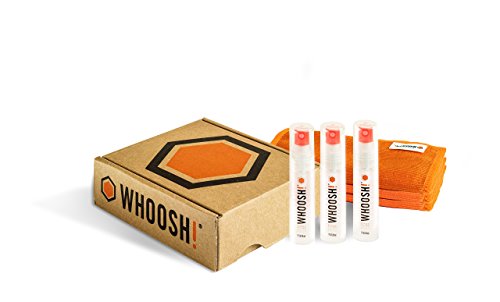 WHOOSH! Award-Wining Screen Cleaner â€“ Safe for all screens â€“ Special Bundle - Amazon Exclusive â€“ Includes 3 x 1 oz + 3 Premium Antimicrobial Microfiber cloths (packed individually)