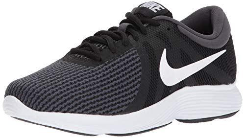 Nike Women's Revolution 4 Running Shoe Black/White/Anthracite 7.5 Wide US