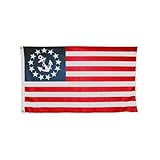 Us Flag Store U.S. Yacht Anchor Superknit Polyester Double Sided Flag, 3-Feet By 5-Feet