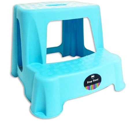 Amazon.de: Impressions Tritthocker für Kinder, mit 2 Stufen, Blau