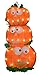 Product Works 24-Inch Pre-Lit 2D SpookyTown Pumpkin Stack Yard Decoration, 35 Lights
