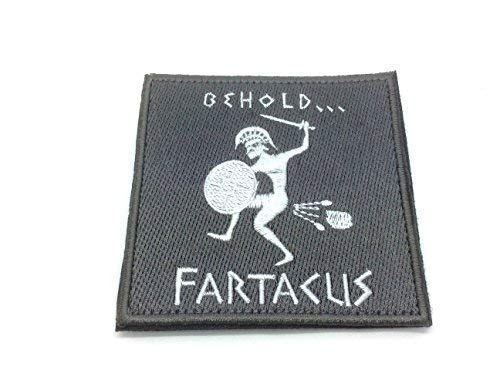 Behold Fartacus Embroidered Airsoft Paintball Fan Patch
