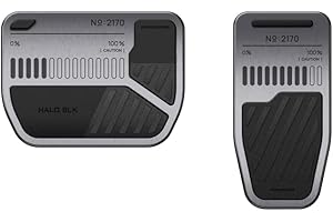 HALOBLK Non-Slip Performance Foot Pedals Designed for All Tesla Model 3 (Includes 2024 Model 3 Highland) Model Y and Model S (2022-2023) Model X (2022-2023) Accessories