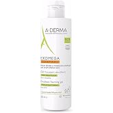 A-derma Exomega Control Emollient Foaming Gel 500ml | Body and face - soothes itching, nourishes, cleanses - dry skin with atopic tendency - baby, child, adult
