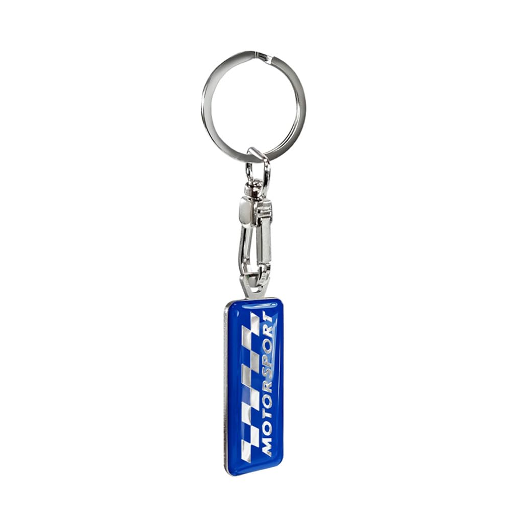 Avisa Stainless steel key chain - 'Motorsport' Blue