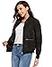 Beyove Women Classic Bomber Jacket Windbreaker Zipper Quilted Lightweight Coat