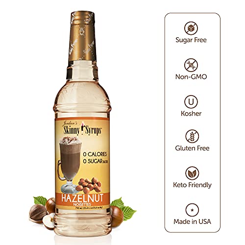 HAZELNUT -JORDAN’S SKINNY GOURMET SYRUPS SUGAR FREE, 25.4 FL OZ