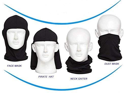 SUNLAND Lycra Fabrics Ski Face Mask Motorcycle Cycling Bike Bandana Hiking Skateboard Balaclava 3 Pack