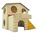 Alfie Pet by Petoga Couture - GARI Wood Hut for Small Animals like Dwarf Hamster and Mouse - Size: Large