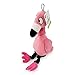 Pet Craft Supply Flamingo Jiggle Giggle Funny Giggling Sound Wiggly Shaking Tug Fetch Soft Chew Plush Dog Toy, Pink (2206)