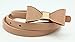 FAD Candy Synthetic Leather Women Skinny Butterfly Bow Waist Belt Waistband