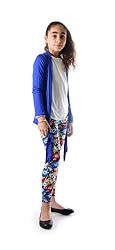 Dinamit Jeans Girl's Fun Printed Leggings Blue