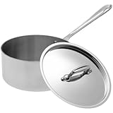 All-Clad 5203 Stainless Steel Saucepan Cookware, 3-Quart, Silver