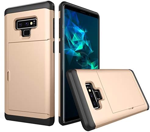 Samsung Galaxy Note 9 Case, Hayder Wallet Credit Card Slot Holder Dual Layer Protective Cover for Note 9