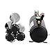 Happybuy 3-Trumpet Train Air Horn Kit 150 PSI Air System With 12V Air Compressor 150DB Super Loud Train Horns Kit for Truck Car Boat