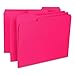 Smead Interior File Folder, 1/3-Cut Tab, Letter Size, Red, 100 per Box, Expandable File Folders for Filing Cabinet