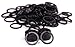 Flat Key Rings 30 Pieces 1 inches Flat Key Rings Metal Keychain Rings Split Keyrings Flat O Ring for Home Car Office Keys Attachment(Black)
