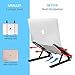Saiji Portable Laptop Stand, Monitor Riser, Adjustable Height & Angle Blocker, Foldable Standing Desk, Light-Weight Holder for MacBook Pro Air, Notebook, Thinkpad, Surface,(Black)thumb 4