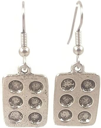 Surgical Steel Dangle Earrings Muffin Tin