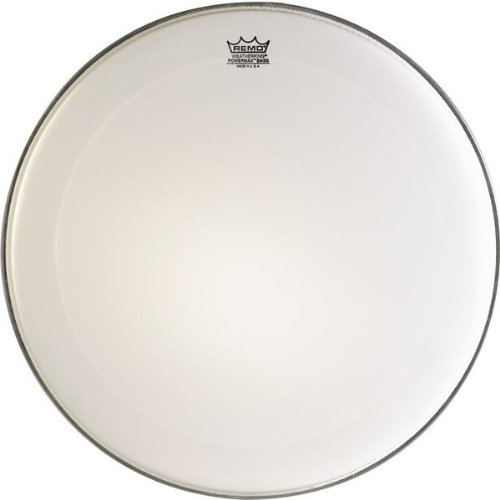 Remo Powermax Ultra White Crimplock Bass Drumhead, 14"