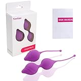 Nautime Kegel Balls Exercise Kit for Women - Medical Silicone Ben Wa Ball - For Bladder Control and Pelvic Floor Weight Set Pleasure Training: Beginner & Advanced (purple)