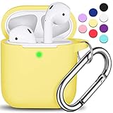 R-fun AirPods Case Cover, Soft Silicone Protective