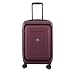 DELSEY Paris Luggage Cruise Lite Hardside 21" Carry on Exp. Spinner with Front Pocket, Black Cherry