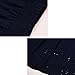 SmallDragon Women's Sexy Lace Crochet Off Shoulder Long Sleeve Casual Blouse Tops (Medium, Navy)
