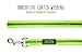 Mighty Paw Waterproof Dog Leash - Smell-Proof Pet Lead Against Dog Foot Smell - Ideal Nylon Reflective Leash for Swimming - Camping - Hiking - Reflective Safety Stripe - 6 Foot - Green