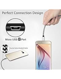 Cable micro USB de 9.8 ft de longitud, cable de carga rápida extra largo, cable de nailon trenzado de alta velocidad, USB duradero, cable de carga Android para Samsung Galaxy S7 Edge S6 S5, teléfono Android, LG G4, HTC, Echo Dot (2dnd)