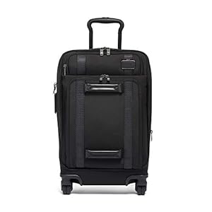 Image of TUMI - Merge International Front Lid 4 Wheeled Carry-On Luggage - 22 Inch Rolling Suitcase for Men and Women - Black