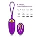 Wireless Vibrating Love Egg, Remote Control Multi-Modes Powerful Bullet G Spot Vibrator, USB Rechargeable Waterproof Adult Sex Toy, MELO Portable Silicone Clitoris Stimulator for Women Couple, Purple