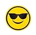 Dubster Brand Emoji Emoticon Face Iron On Applique, Pack of 7, 2 1/2 Inch