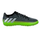 adidas Men's Shoes | Messi 16.3 Tf Soccer, Dark Grey/Metallic Silver/Neon Green, (10.5 M US)