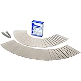 Double Sided Write On Metal Labels for Outdoor, Gardening, and High Durability Applications; Emboss-O-Tag Aluminum Plant Tags with 6 Inch Wires (Pack of 50)