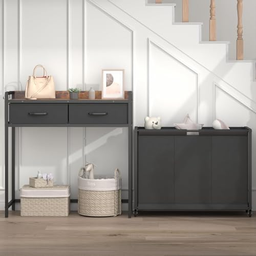 KISFAM Cesto Ropa Sucia con 3 Bolsas Extraíbles con Ruedas, Cestos para la Ropa Sucia para Organización y Almacenamiento con 2 Cajones Extraíbles para Usar en la Lavandería, el Baño o el Dormitorio