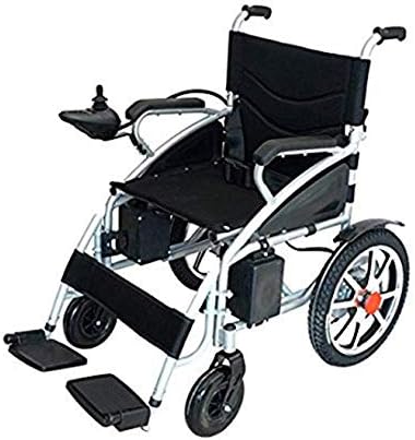 Heavy Duty Folding Electric Wheelchair – Lightweight, Motorized & Portable Wheelchair, Fits Most Trunks with 60 lbs. Weight, Aviation Safe (Gold)