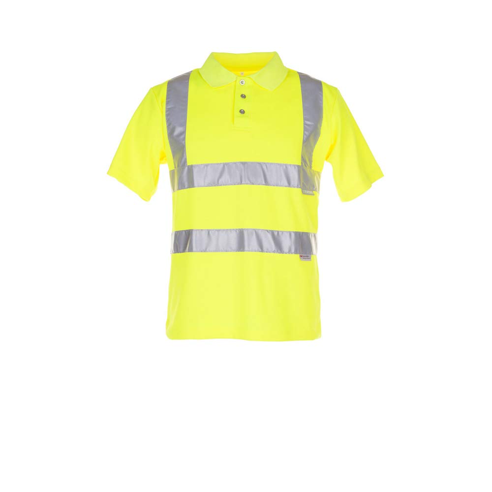 Planam 2092044 Size Small "High Visible" Polo-Shirt - Yellow