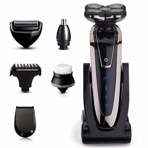 6In1 Portable Electric Shaver Rechargeable Beard Shaving Waterproof Razor Body Trimmer Nose Ear